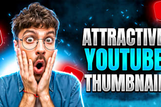 design attractive youtube thumbnail design