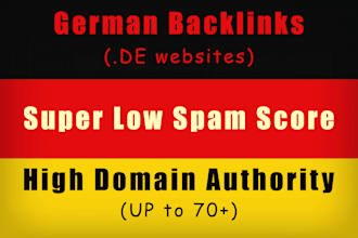 do 50 german backlinks on high authority de sites