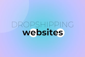 create shopify wix or wordpress dropshipping website