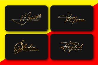 do real handwritten autograph and signature logo design