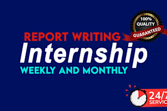 assist you with internship and technical reports