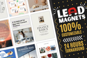 design your PDF lead magnet, ebook or brochure