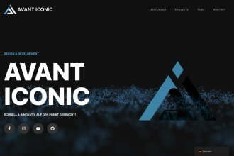 design and develop a clean and modern wordpress website