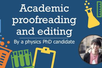 proofread and edit your science report, paper, article, etc