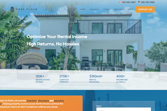 design property management website, buildium website with direct booking