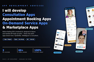 develop consultation app, ondemand service provider app, appointment booking app