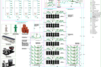 creat 3d mep from diagram schematic, isomatric drawing