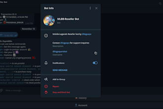 develop a telegram bot