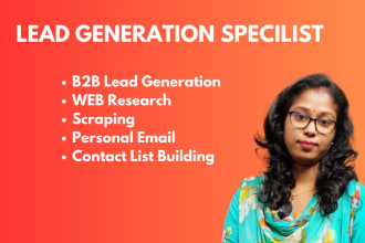 do b2b lead generation, google map scraping and email list building