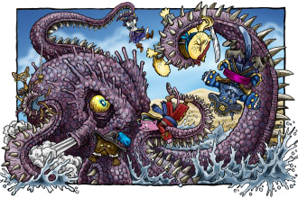create your color childrens book style illustrations