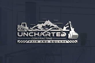 do realestate, construction, concrete, excavation, trucking, pressure wash logo