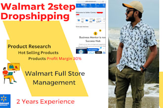 do walmart 2 step dropshipping and wfs store managment