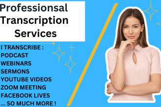 transcribe audio and video to text