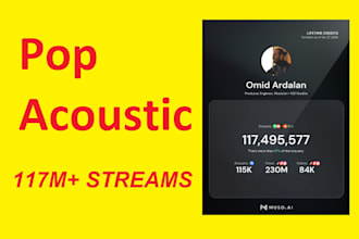 produce your platinum acoustic pop song with live guitar