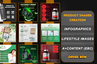 design amazon product listing images and infographics