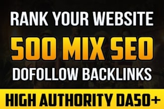 high quality premium mix backlinks package