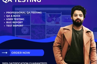do app testing and website testing QA and android user testing