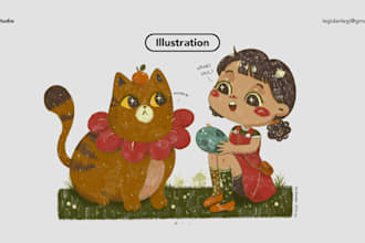 draw whimsical illustration for you