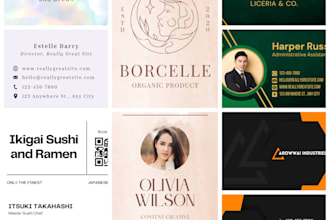 design modern business cards and digital networking cards