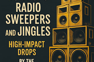 record your dj drops, radio sweepers, and jingles