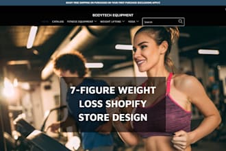 design weight loss shopify wellness store weight loss product dropshipping store