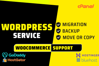 migrate, transfer, backup, move, or copy wordpress website