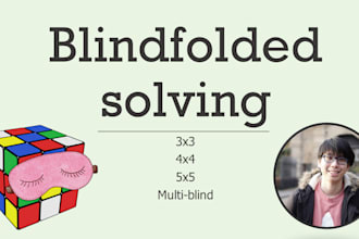 teach you how to solve a rubiks cube blindfolded