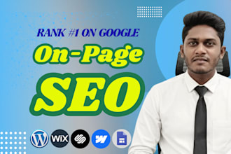 do complete on page SEO for wordpress shopify wix squarespace website