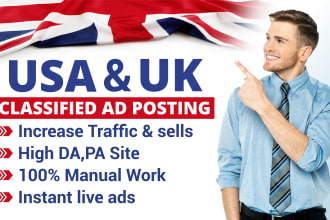 post your ads on local USA and UK top classified ad posting sites