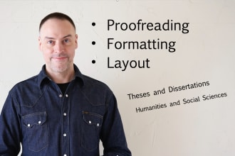 edit your thesis or dissertation in arts or social science