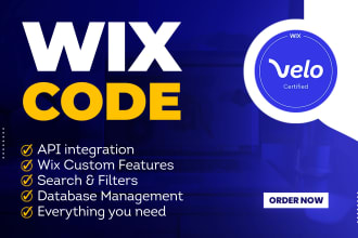 customize your wix website with wix code, wix velo, database