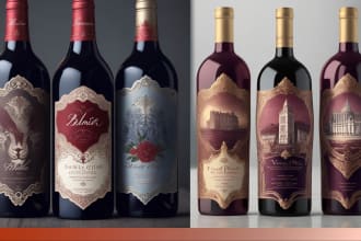 do amazing design wine label bottle label whiskey label