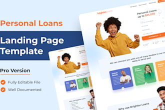 create responsive HTML CSS landing pages and portfolio sites