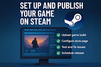 setup your steam store page and publish your game