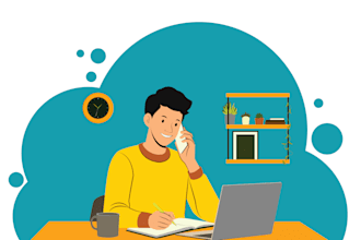 create flat illustration in vector art