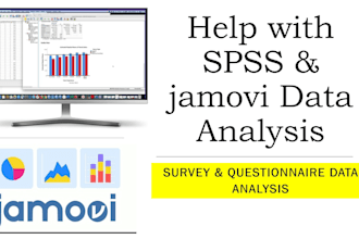 do a professional analysis of survey and questionnaire data in spss and jamovi