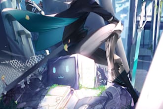 draw gorgeous anime illustrations