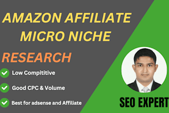 research profitable amazon affiliate micro niche and keyword