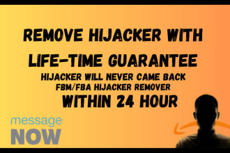 remove amazon hijacker from your product listing within 24 hour