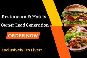 be scraping restaurant and hotel owner valid email list in any country