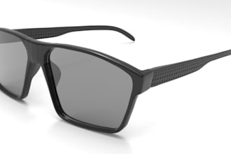 do 3d modeling of sunglasses, fashion glasses,  photorealistic rendering