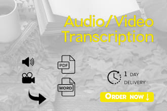 do transcription audio or video