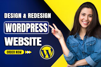 do wordpress website development, business website or wordpress blog website