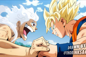 draw anime style illustration