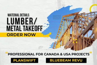 do wood framing and lumber material takeoffs
