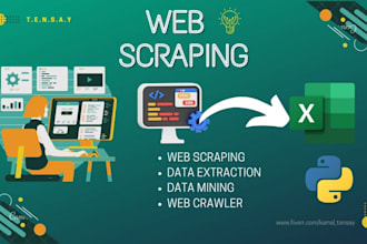 do web scraping and make scripts for you