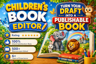 transform your childrens book into a polished, publication ready book
