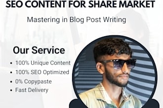 write an article for share market blog or website
