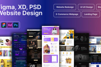 do figma website design, figma landing page, mobile app figma, website ui ux