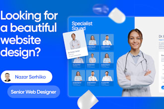 design website or landing page ui ux in figma, business website, UI figma design